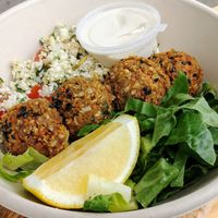 Falafel bowl (raw) at Conscious Cravings Co in Mordialloc