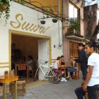 outside at Suwa Restaurante Vegano in Queretaro