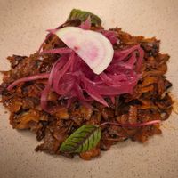 Setas al Pibil at Suwa Restaurante Vegano in Queretaro