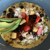Omelette de garbanzo  at Suwa Restaurante Vegano in Queretaro