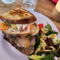 Vegan grilled sandwich at Vurma - Hornstull in Stockholm
