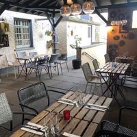 Al fresco area  at No Three Old Bar & Restaurant in Collon