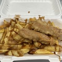 Sausage Supper  at Land and Sea Fish and Chip Shop in Polmont