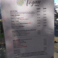 Menu at Land and Sea Fish and Chip Shop in Polmont