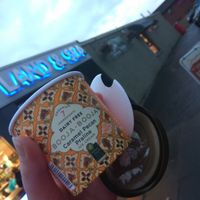 Booja booja ice cream at Land and Sea Fish and Chip Shop in Polmont