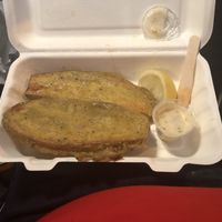 ‘Vish’ and chips at Land and Sea Fish and Chip Shop in Polmont