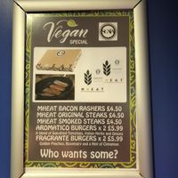 Vegan special.  at Land and Sea Fish and Chip Shop in Polmont