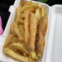 Sausage supper  at Land and Sea Fish and Chip Shop in Polmont