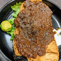 Barbecued sambal fish - highly recommend at Rice House 谷王栈( 粥大王) in Central Singapore