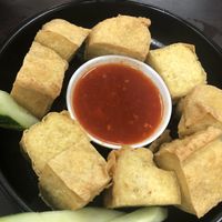 #0153 thai’s crispy beancurd $4.50 👍🏻 at Rice House 谷王栈( 粥大王) in Central Singapore