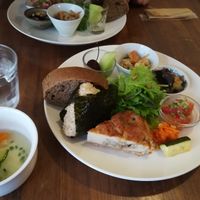 Daily lunch set JPY1000 at Cafe Loop in Kawasaki