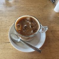 Iced coffee!  at Friends of the Earth Cafe in Collingwood