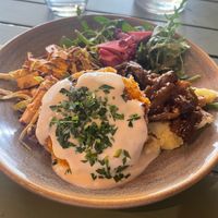 Lunch bowl -delish! at Friends of the Earth Cafe in Collingwood