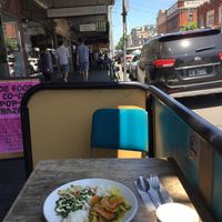 Al fresco *vegan* dining on Smith: $10 at Friends of the Earth Cafe in Collingwood