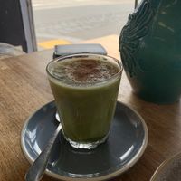 Latte at Friends of the Earth Cafe in Collingwood