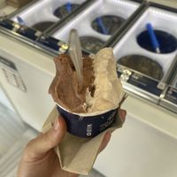 Gelato fico e melone  at OLMO Heladería Artesanal in Sevilla