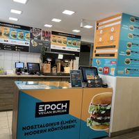 Inside  at Epoch Vegan Burger in Budapest