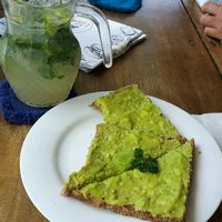 Avocado toast at Aloha Coffee Gallery in Mirissa