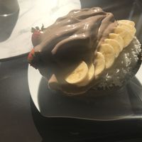 Chocolate smoothie bowl  at Aloha Coffee Gallery in Mirissa