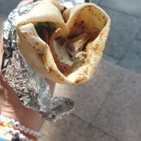 Saitan Dürum mit Baba Ghanoush at SimSim in Munich