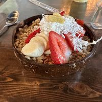Açaí bowl. Nice presentation but a bit bland unfortunately   at Salubrious Juice & More in Frisco