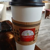 $4.49 Large Vanilla Latte with Almond Milk: Super Delicious. We often notice a burnt flavor with other places where we order vanilla lattes with, however this had great flavor and  at Salubrious Juice & More in Frisco