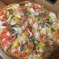 Vegan pizzaa  at NaturAle Cusco in Cusco