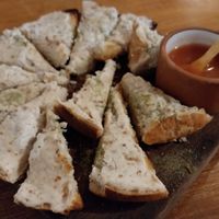 Garlic cheese bread at NaturAle Cusco in Cusco