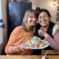 With the owner   at NaturAle Cusco in Cusco