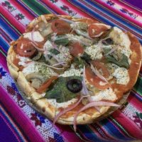 Nov2019 - the Amazing Pizza (vegan)  at NaturAle Cusco in Cusco