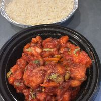 California Manchurian was absolutely delicious!!!!  at Rajput Indian Cuisine in Norfolk