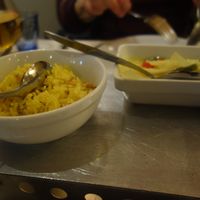 Flavored rice and vegetables at Indrapura in Amsterdam