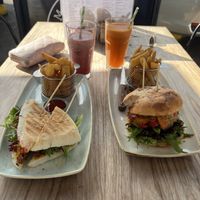 Monica’s Cafe - panini and burger  at Monica's Cafe in Maleny