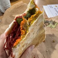 The best panini, yum  at Monica's Cafe in Maleny