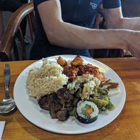 Look at that steak!! at Bitgaram Vegan Buffet 빛가람채식뷔페" in Chungju