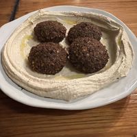 Humus con falafel   at Basilicom in Koh Samui