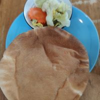 Bread for the hummus at Basilicom in Koh Samui