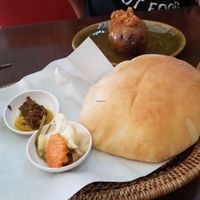 Pita bread  at Basilicom in Koh Samui