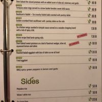 Some icons do not match. So there are more or less vegi of vegan options.  at Basilicom in Koh Samui