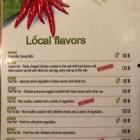 More Vegan.. the menu card was bigger, but I didn’t take photos from the meat pages. at Basilicom in Koh Samui