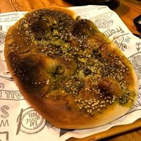 Focaccia pesto at Basilicom in Koh Samui