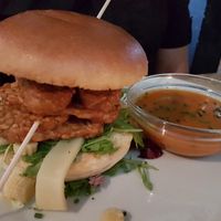 burger with tempeh at The Lab in Maastricht