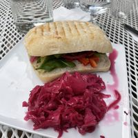 Ciabatta with veggies  at Ebbas in Lund