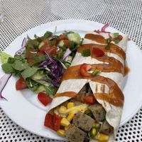 Enchiladas w seitan  at Ebbas in Lund