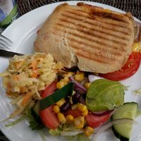 vegansk grillad macka med tzay at Ebbas in Lund