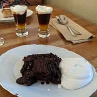 Chocolate cake at Ebbas in Lund