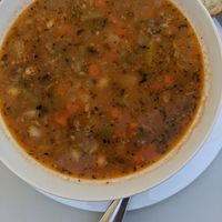 Soup of the day at Los Andantes in Vilacha