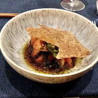 Vegan tasting menu  at Flat Three  in West London