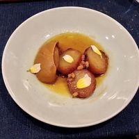 Vegan tasting menu  at Flat Three  in West London