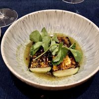 Vegan tasting menu  at Flat Three  in West London
